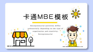 MBE style boy boy self introduction PPT template