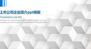 상장 회사 회사 프로필 PPT 템플릿