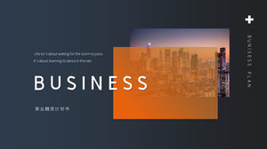 Template PPT rencana bisnis bisnis bisnis sederhana