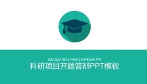 Research project opening and defense ppt template