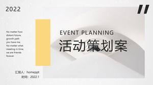 Plantilla PPT de plan de planificación de eventos fresco y animado