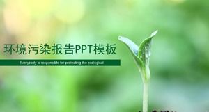 Environmental pollution report ppt template