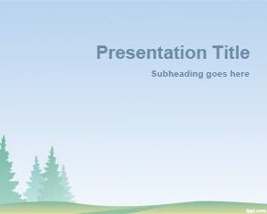 Padang rumput PowerPoint Template