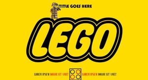 Lego w stylu LEGO Lego blok motyw szablon ppt