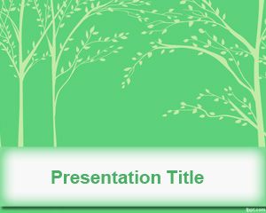 Les feuilles des arbres Modèle PowerPoint