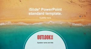 Simple and fresh warm color project planning ppt template