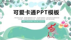 PPT-Vorlage für PPT-Vorlagen für die Bildung und Ausbildung von frischen und niedlichen Animationen im Hintergrund für Kinder