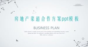 PPT-Vorlage für den Kooperationsplan für Immobilienkanäle