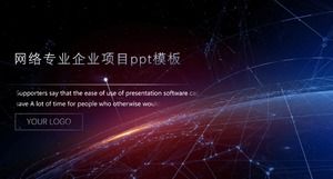 PPT-Vorlage für professionelles Unternehmensprojekt für das Netzwerk