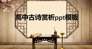 Appreciation of ancient poetry in high school ppt template