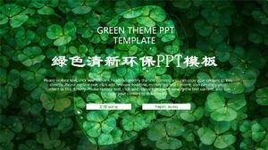 Zielony tlen świeży wiatr ochrona środowiska motyw biznesowy ogólny szablon PPT