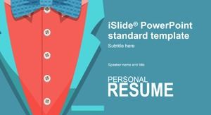 Simple business self-introduction personal resume PPT template