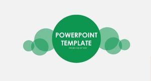 Green business simple atmosphere PPT template