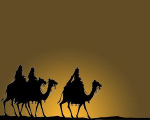 Tiga Wise Men Template PowerPoint