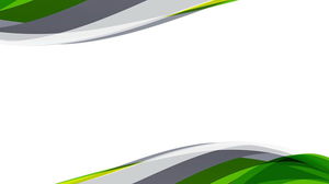Abstract dynamic curve PPT background picture with green and gray color matching