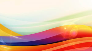 Three colorful ripple curve PPT background pictures