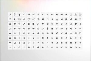 208 gray color fillable PPT icon material