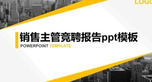 PPT-Vorlage für den Wettbewerbsbericht des Vertriebsleiters