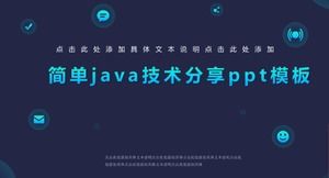 Simple java technology sharing ppt template PowerPoint Templates Free ...