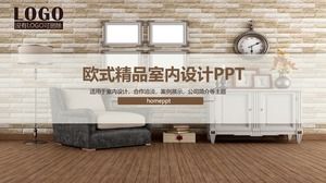 PPT-Schemavorlage für die Innenarchitektur