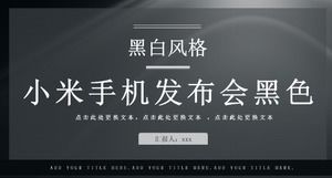 Xiaomi Mi 8 conference PPT template
