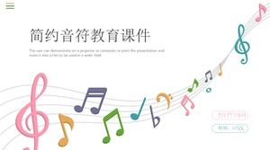Music ppt template download first grade