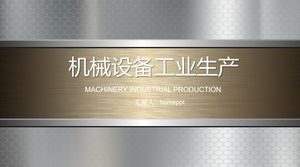 Golden machinery factory ppt template