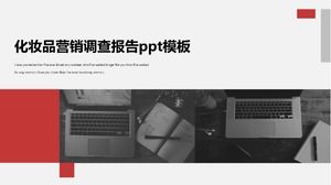 Cosmetic marketing survey report ppt template