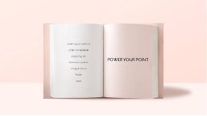 Creative book paper text PPT template