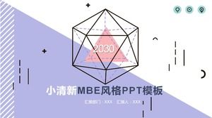 Modèle PPT de polygone MBE créatif violet