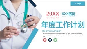 Modello ppt del piano di lavoro dell'infermiera del medico ospedaliero 2020