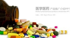 Szablon PPT promocji produktów medycznych i farmaceutycznych