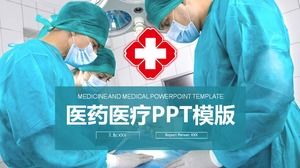 Modèle PPT médical de fond de chirurgie de docteur