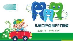 Çocukların ağız diş hekimliği eğitimi ppt şablonu