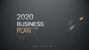 Minimalist black gold European and American business PPT template