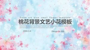 ppt background template peach blossom