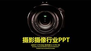 Conozca la plantilla PPT de fotografía de la cámara.