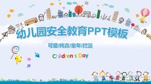 Kindergarten Chinese New Year safety education ppt template