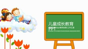Yeşil çocukların büyüme eğitimi Yeni Yıl ebeveynleri dersler PPT şablonu hakkında konuşacak