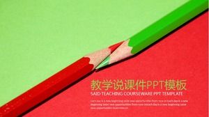 Red education ppt background picture HD