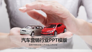 Modello PPT del piano operativo di vendita di auto di bellezza per riparazioni auto