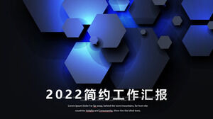Templat ppt laporan kerja industri teknologi sederhana 2020