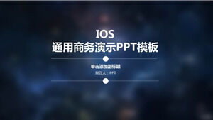 Blue ios бесплатный шаблон загрузки ppt Baidu cloud