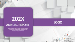 202x簡單的紫色商業計劃書ppt模板