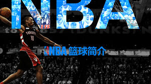 NBA basketbol tanıtım PPT şablonu
