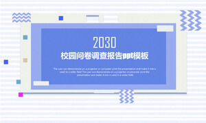 Modèle ppt de rapport de questionnaire sur le campus PowerPoint ...