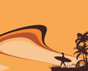 Format Surf Sunset Powerpoint