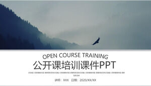 Open class training courseware PPT template