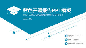 Project opening report speech ppt template download