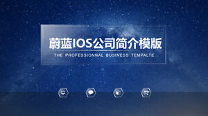 Azure IOS company profile PPT template